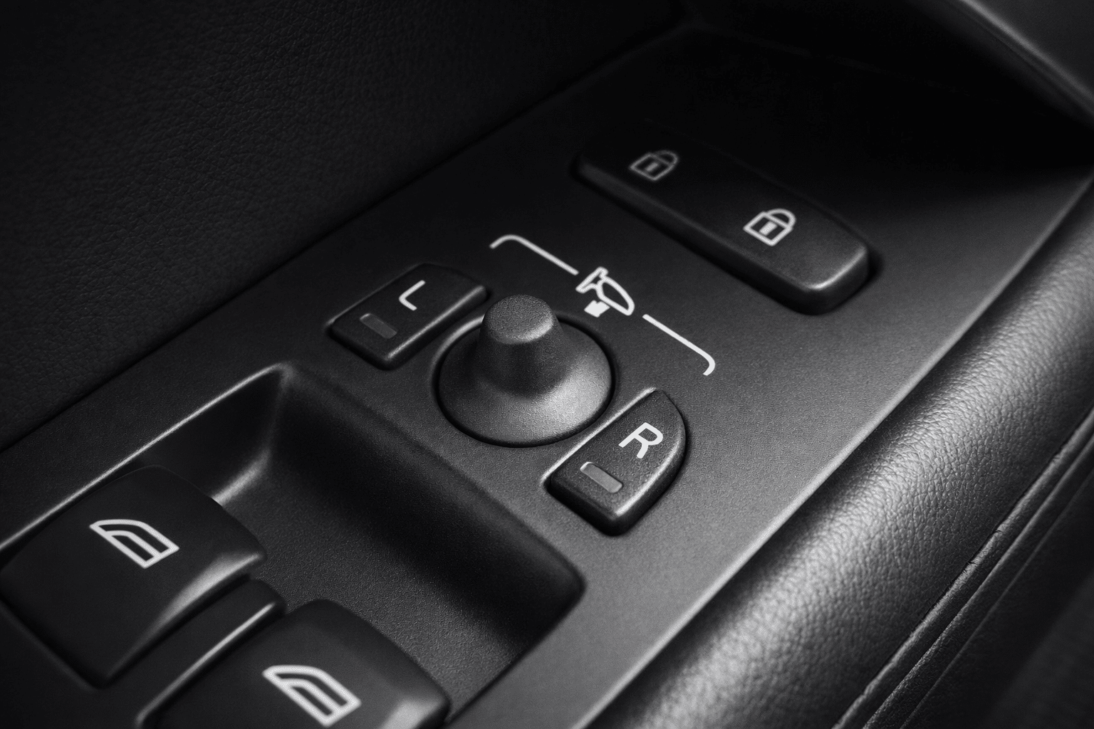 Car door control panel close-up (1)