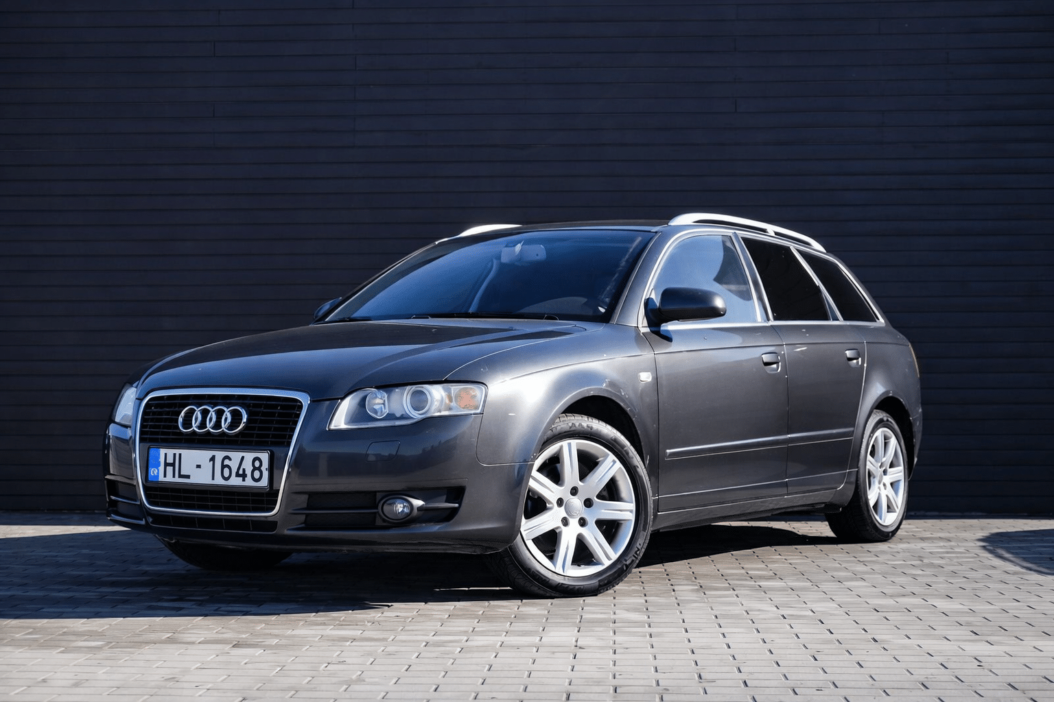 Polished Audi A4 Avant in sunlight