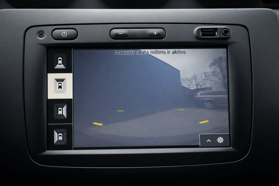 Rearview camera system in focus