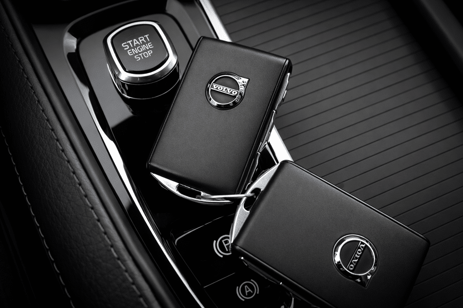 Volvo key fobs and start button details